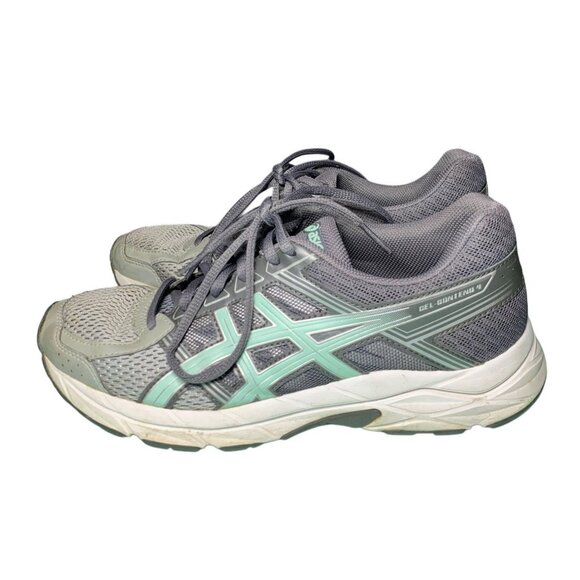 Asics Gel Contend 4 Women's Size 7 Aqua Gray Running Shoes - Picture 4 of 8